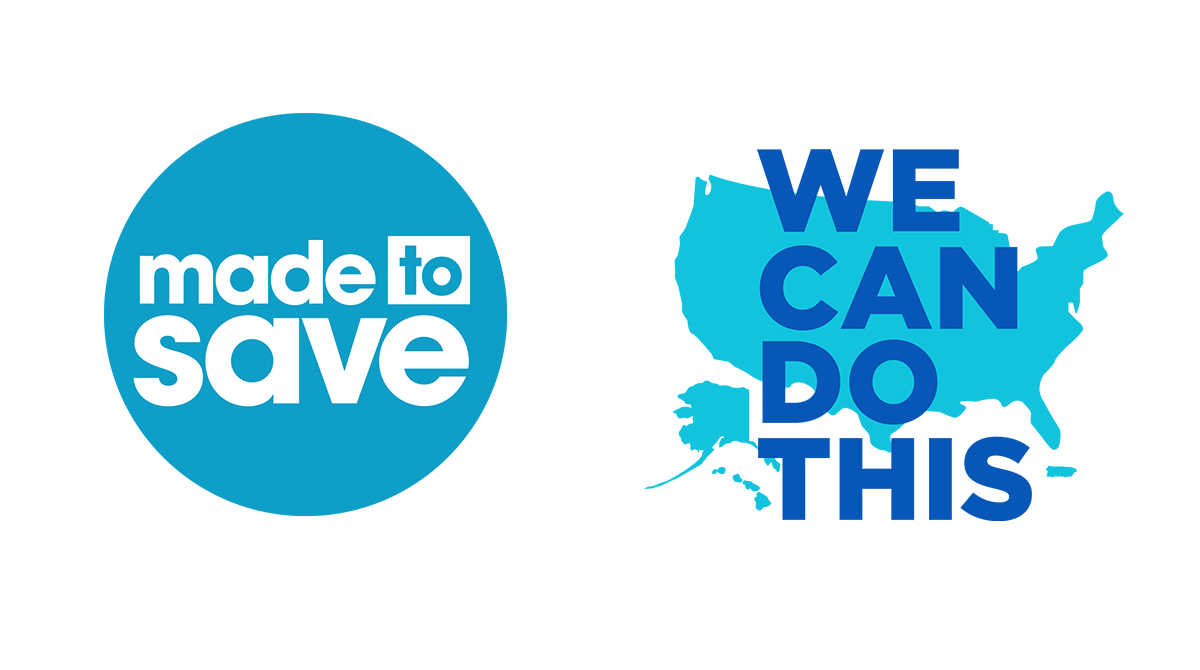 Made to Save and We Can Do This logos